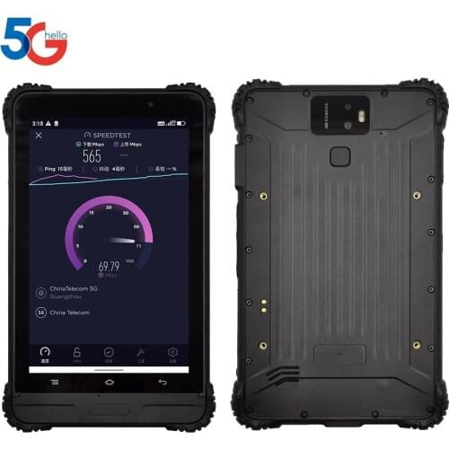 Industrial Rugged Android 10 5G Tablets PC IP68 Waterproof MTK 8 Inch Phablet 8GB RAM 128GB ROM 20.0MP Fingerprint NFC Compass