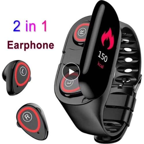 2021 M1 Smart Watch For Women Men With Bluetooth Headphone Hate Rate Blood Pressure Monitor Sport SmartWatch For Android IOS