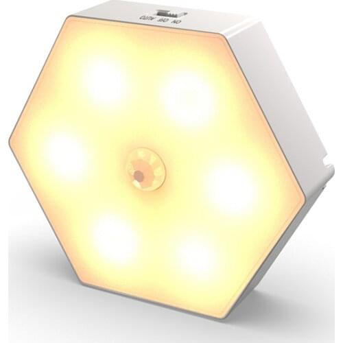 LED Corridor Night Light Rechargeable Smart Motion Sensor Lights USB Change Lighting for Room Pathway Hallway Toilet