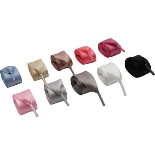 22MM Shoe Decoration Wide Ribbon Silky&Supple Shoelaces With Plastic Tip Women Boots Promotional Gift Items To Girls