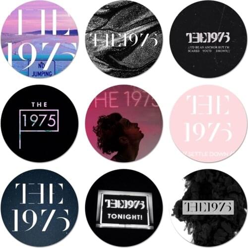 The 1975 band music Unique Icons Pins Badge Decoration Brooches Metal Badges For Clothes Backpack Decoration 58mm