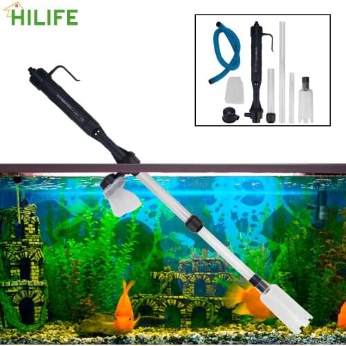Vacuum Changing Water Aquarium Fish Tank Pipe Filters Tools Electric Water Change Pump Waste Remover Gravel Cleaner Tool