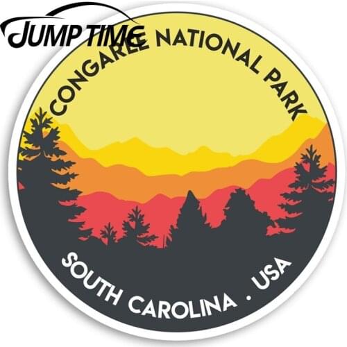 Jump Time Congaree National Park Vinyl Stickers - USA America StickerDecal Car Window Bumper Car Accessories