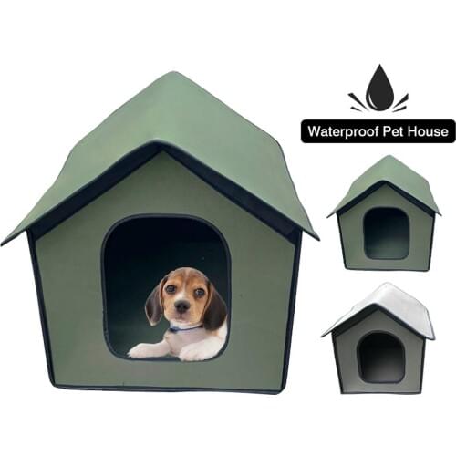 Waterproof Dog House Outdoor Pet House Thickened Cat Nest Tent Cabin Foldable Pet Shelter Portable Pets Cat Dog House Tent New