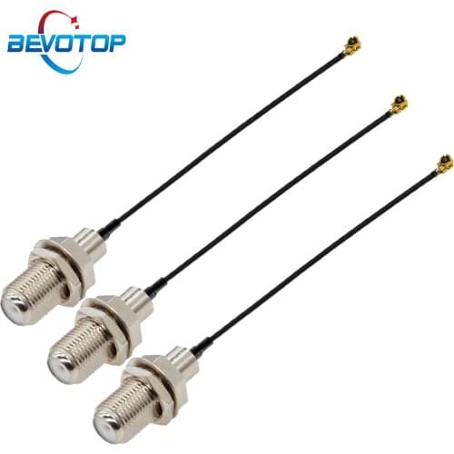 1PCS F to IPX Cable F Female to uFL/u.FL/IPX/IPEX-1 Female Jack RF113 1.13MM RF Coaxial Pigtail 3G Antenna Extension Coax Cable