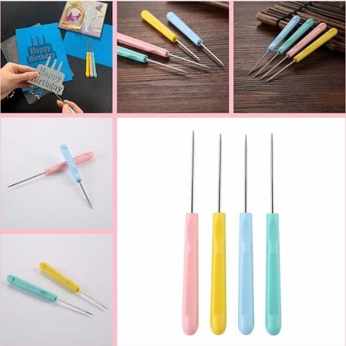 4Pcs/ Set Die Pick Paper Piercing Tool Picking Scraps Out of Dies Small Pieces of Paper From Die-Cuts Accessories Make Cards