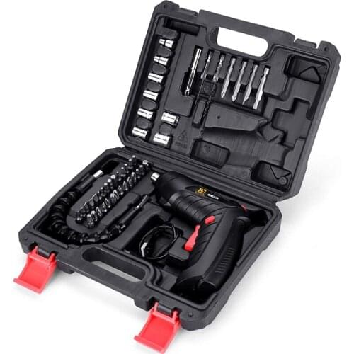 47 in 1 Electric Screwdriver Cordless Drill Bits Set LED Lighting 3.6V Rechargeable Torque Rotatable Wrench Power Tools