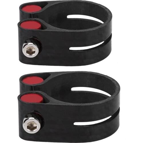 Free Shipping 3K Matte Carbon Fiber 14g Mountain Bike Seatpost Clamp MTB Road Bicycle Seat post Clamp 27.2mm 31.6mm 30.8mm