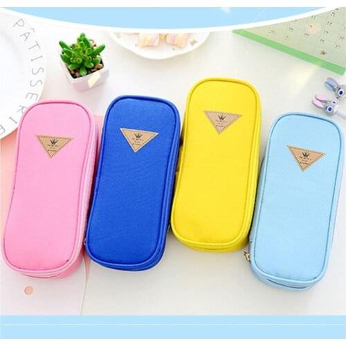 Large Capacity Pencil Case Multi-Slot Pencil Bag Pouch Holder Box Simple Stationery Bag for School Office Student Girl Boy