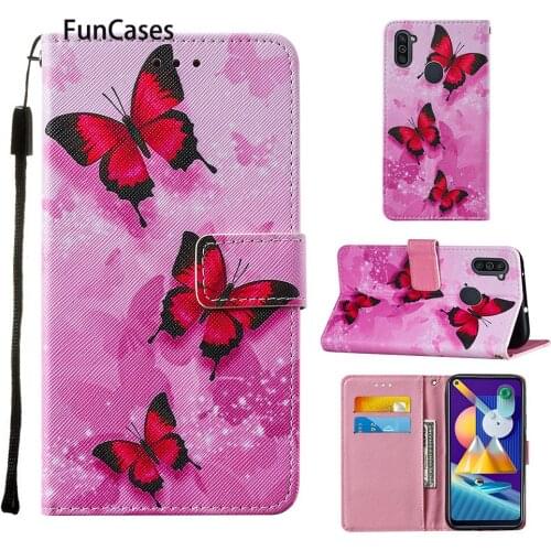 Fashion Soft TPU Cases For coque Samsung A11 PU Leather Flip Wallet Phone Bag sFor Samsung Galaxy telefon M11 A21 A31 A01 Casa