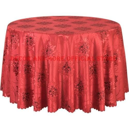 DECOR AND MORE Linen Tablecloths On The Table