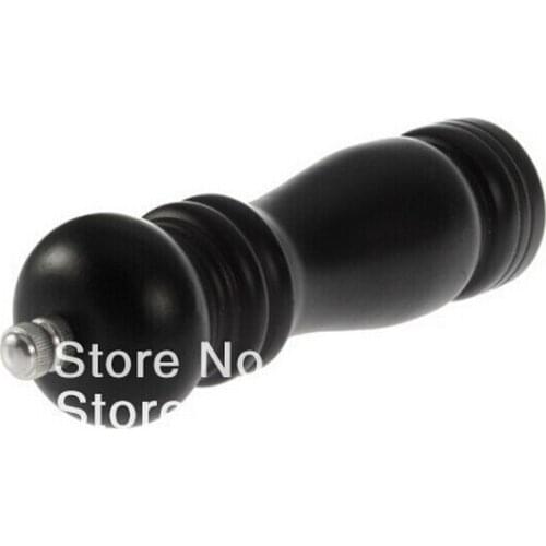 Black Chocolate Salt Herb Sugar Wood 6 inch Wooden Pepper Mill Grinder Muller