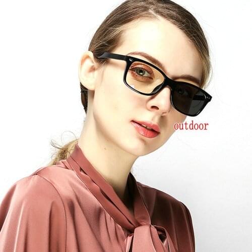 Sunglasses Photochromic Finished Myopia Glasses Women Mens Photosensitive Chameleon Change Color Lens Prescription Glasses NX