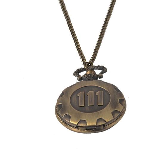 Hot Sale Antique Bronze 111 Pocket Watch Necklace Gift Watch Collection 50pcs/lot Wholesale