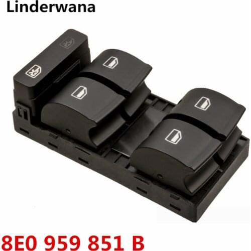 O Power Window Control Master Button Switch For Audi A4 B7 B6 For SEAT EXEO ST 8E0 959 851 B