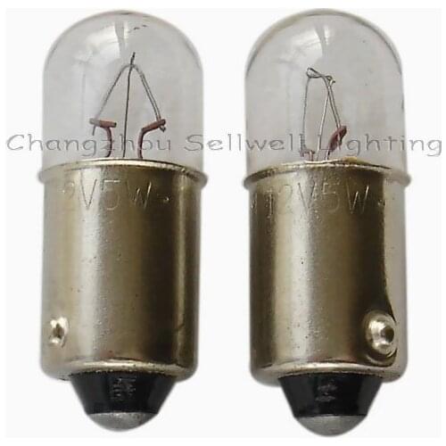 Miniature Lamp Bulbs Lighting Ba9s T10x23 12v 5w 10pcs A029