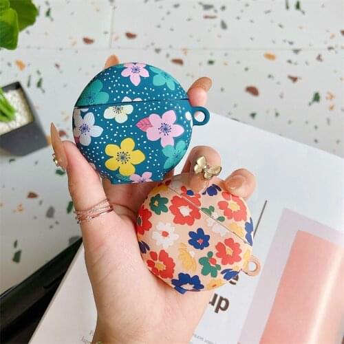 Fashion Art Graffiti Flowers for Huawei Freebuds 3 Case Hard Protection Shell for Freebuds 4 Bluetooth Earphone Protective Cover