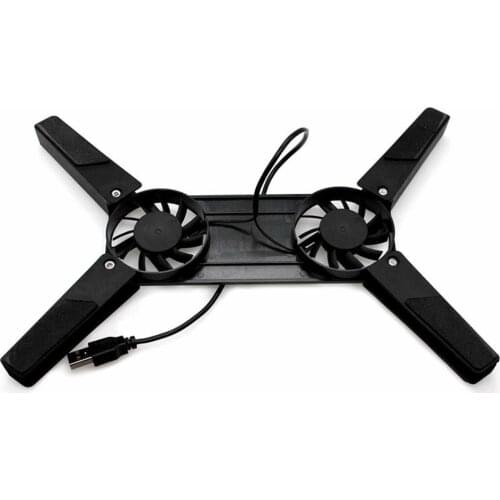 Laptop Desktop Stand, Dual Cooling Fans, Laptop Cooling Pad Foldable Stand Computer Components