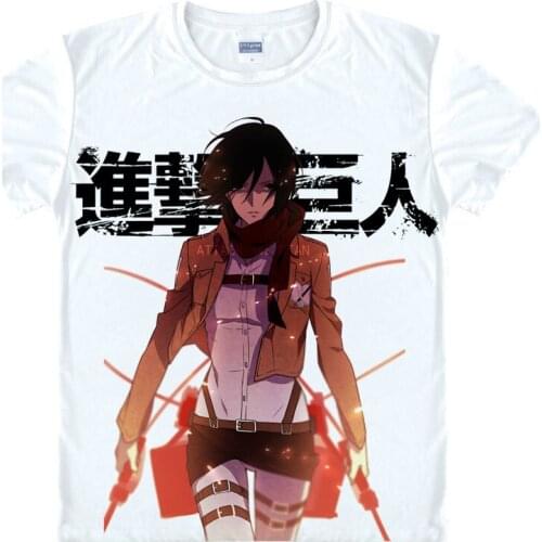 Attack on Titan T-Shirt Rival Ackerman Shirt t shirts Anime Clothing cute lovely kawaii Shirts & Shirt Japanese Anime A