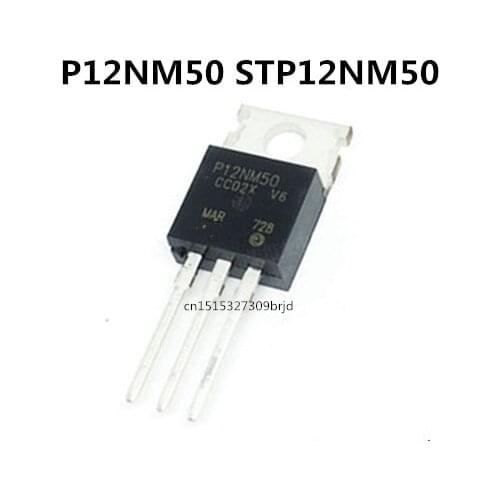 Original new 5pcs/ P12NM50 STP12NM50 12A/500V TO-220