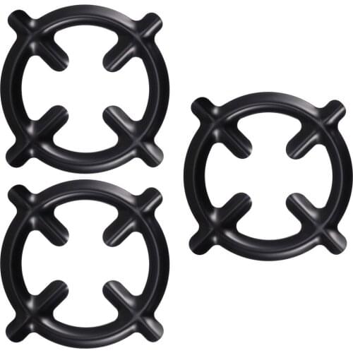 3Pcs Moka Pot Stands Reducer Rings Wok Support Rings Iron Gas Burner Racks