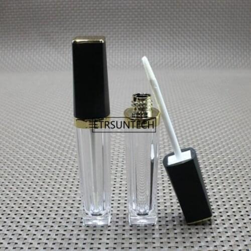 100pcs 5ml Empty Clear Lip Gloss Tube Lip Balm Bottle Eye Cream Makeup Container Nail polish Sample Vials With Brush F3407