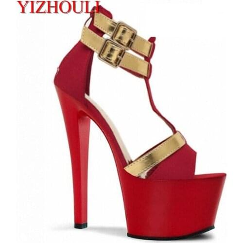 Hollow out instep with package with 17 cm super high heels sandals fine with waterproof factory direct sale