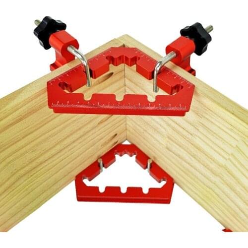 Woodworking Triangle Auxiliary Clamps Aluminum Alloy Wood Splicing Positioning Fixed Fixture 45/90 Degrees Corner Clamping Ruler