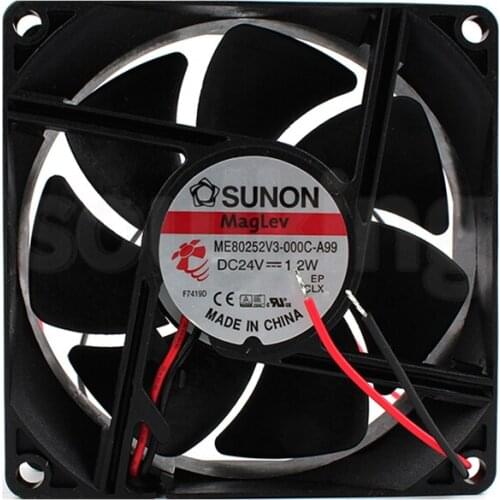 ME80252V3-000C-A99 8025 24V 1.2W low noise cooling fan 6 Month Warranty
