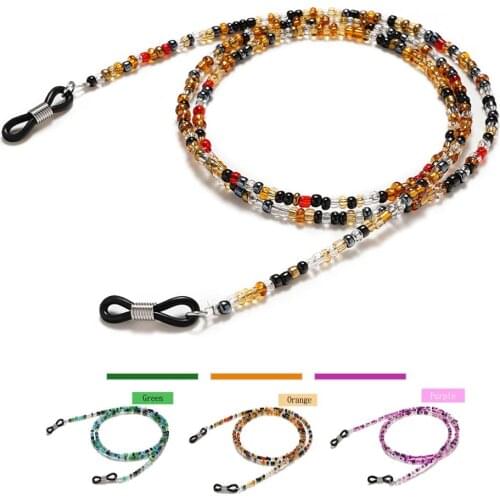 INS Chic Womens Eyeglass Chains Sunglasses Reading Beaded Glasses Chain Eyewears Cord Holder neck strap Rope