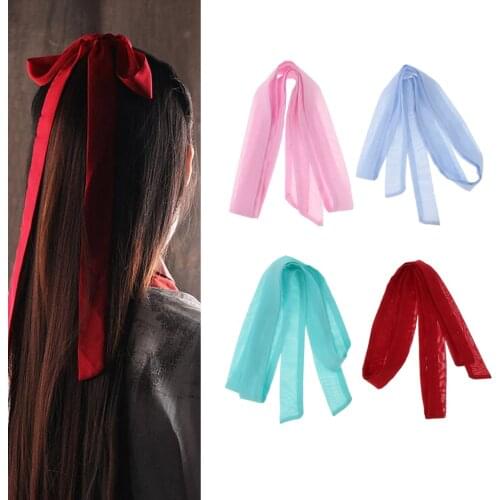MagiDeal Women Ancient Headband Hanfu Belt Fabric Head Rope Hair Accessories