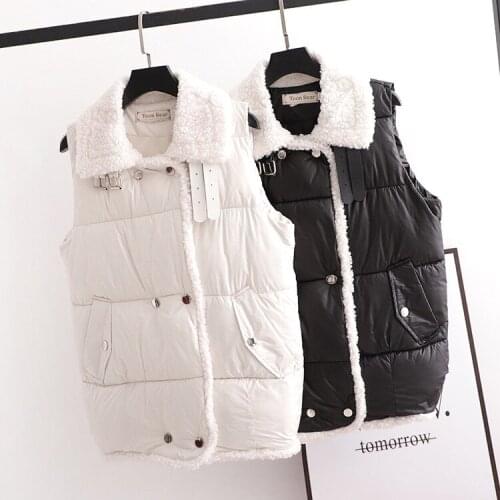 Womens Short Waistcoat All-match 2020 Autumn And Winter New Loose Waistcoat Sleeveless Vest