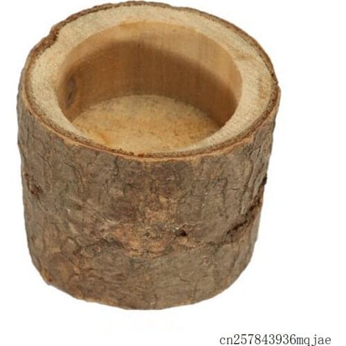 20pcs 5cm Wooden Candle Holders Natural Tree Stump Tea Light for Candlelight Dinner Wedding Decoration Home Decor