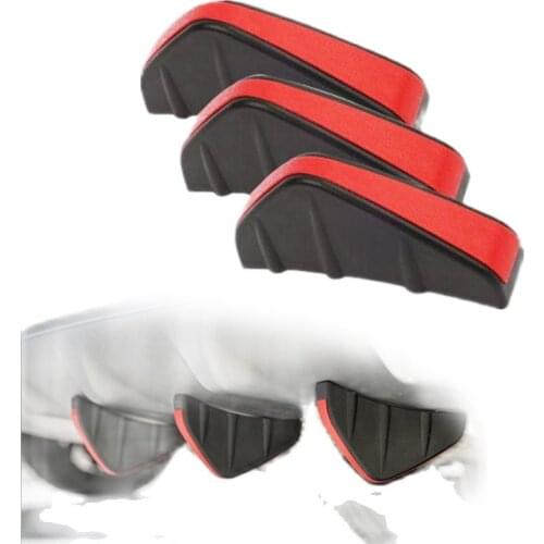 3pcs/lot Rear Bumper Diffuser Fin Spoiler Lip Wing Splitter Protector Invisible screw disassembly
