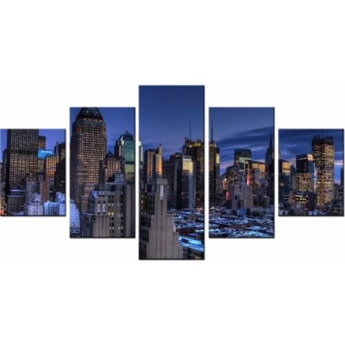 5 Panel Beautiful city view Wall Pictures for Living Room Picture Print Painting On Canvas Wall Art Home Decor/XC-City-76