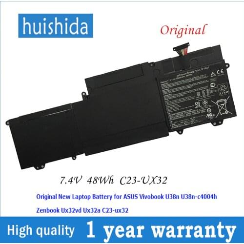 7,4 V 38Wh C23-UX32 New original laptop battery for Asus Zenbook UX32VD UX32LA Vivobook U38n-c4004h series