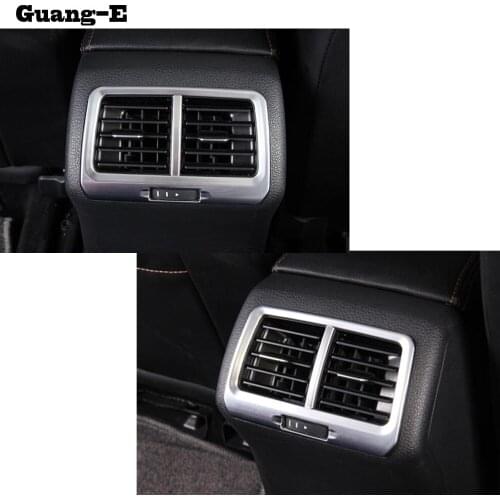 For Volkswage VW Golf7 Golf 7 2014 2015 2016 2017 Car Trim ABS Chrome Rear Back Upside Air Condition Outlet Vent Panel Lamp