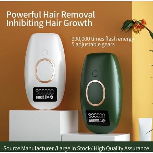 Powerful IPL Hair Removal Inhibiting Hair Growth 990000 Flashes Electric Epilator Home Use Photoepilator LED Gcreen 5 Gears