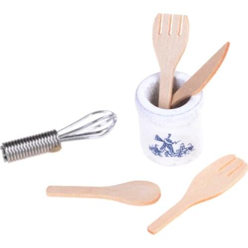 Hot Sale 1/12 Dollhouse Miniature Kitchenware Set Home Decoration Gifts 1Set