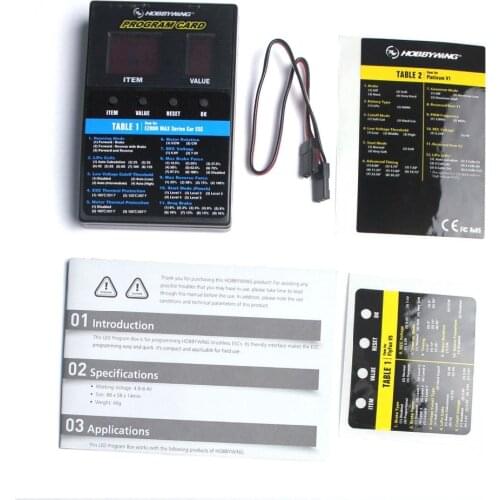Hobbywing LED Program Card Box C for QuicRun XeRUN EzRUN Series Car ESC Platinum FlyFun Aircraft Brusless ESC