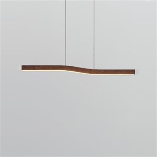 Italy Nordic Postmodern Creative LED Restaurant Chandelier Art Wood Grain Living Room Designer Model Room Chandelier