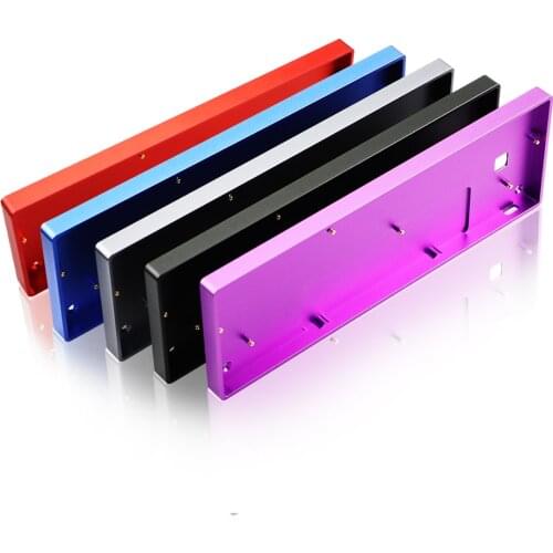 GH60 compact mechanical keyboard anodized alluminum case DIY poker2 golden case gaming keyboard FACEU keyboard metal case frame