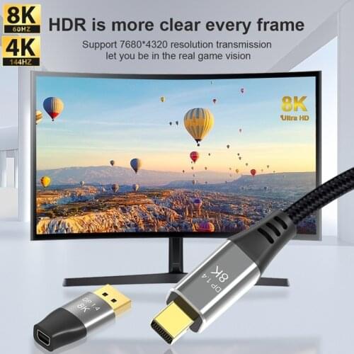 Mini DisplayPort to DisplayPort Cable, Mini DP to DP Cable, with Dual Mini DisplayPort and Standard DisplayPort Connectors