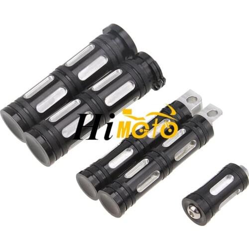 Motorcycle Hand Grips+Foot Pegs Footrests+Shifter Peg For Harley Sportster Iron XL 883 1200 883R 883C 883L Street XG 750 500