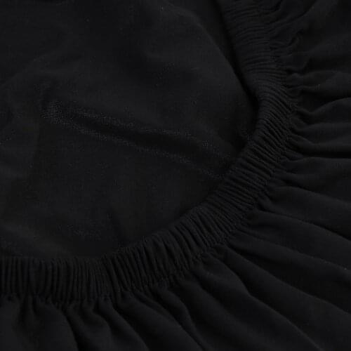 Washable Black Dining Room Chair Cover, Banquet Chair Seat Protector Slipcover for Home Party, Hotel, Wedding Ceremony