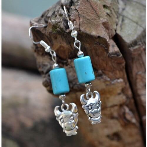 National trend accessories tibetan jewelry vintage earrings befriended yc232