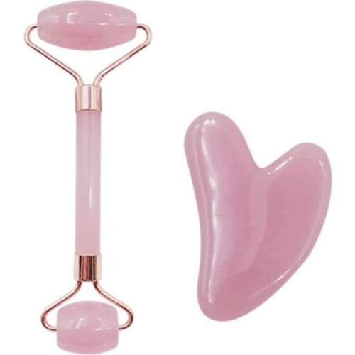 New 20pcs/lot Resin Face Roller Rose Gua Sha Massage Facial Rollers Eye Slimmer Scraper Cosmetic Skin Care Beauty Tool