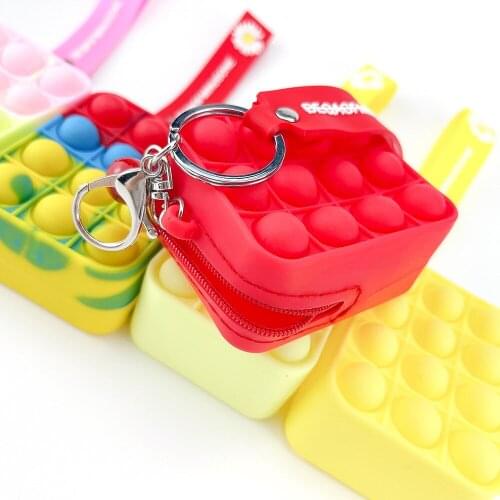 New Large-Size Fingertip Toys Push Bubble Pop It Pendant New Bag Hot Sale Adult Decompression Toys Children Anti-Stress поп ит