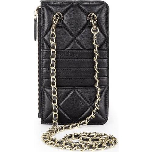 Sheepskin Satchels Mobile Phone Wallet Fashion Lady Vertical Sloping Crossbody Bag Leather Fragrance Linge Small Shoulder Purses