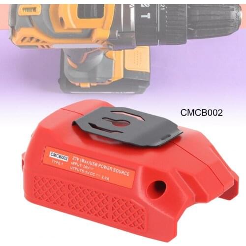 Fireproof ABS Practical Seamless Fit Charging Adapter USB Battery Adapting Tool Safe for School